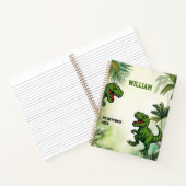 Dinosaur Tyrannosaurus Rex jungle ノートブック (内部)