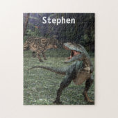 Dinosaur Tyrannosaurus T-rex Personalized For kids ジグソーパズル (縦)