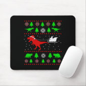 Dinosaur Ugly Christmas Sweater For Adults Kids  マウスパッド (マウス)