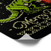 Dinosaur Ugly Christmas Sweater - Funny Christmas  ポスター (角)