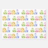 Dinosaur Watercolor ラッピングペーパーシート (正面2)