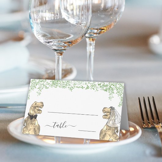 Dinosaur Wedding Guest Name プレイスカード