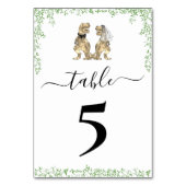Dinosaur Wedding Table Number テーブルナンバー (裏面)
