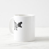 Dinosaurier Daddysaurus T-Rex コーヒーマグカップ (正面左)