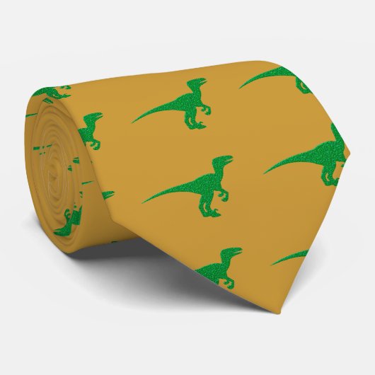 Dinosaurier Dino Raptor ネクタイ (ロール)