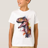 Dinosaurio Vibrante Velociraptor Tシャツ (正面)