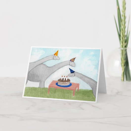 Dinosaurs 3rd Birthday カード (正面)