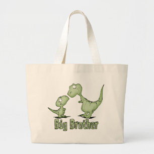 Dinosaurs Big Brother ラージトートバッグ