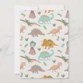 Dinosaurs Boho Dino Party Animals Birthday 招待状 (裏面)