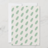 Dinosaurs Boho Prehistoric Animals Baby Shower 招待状 (裏面)