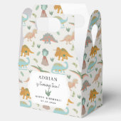 Dinosaurs Boho Prehistoric Party Animals Birthday フェイバーボックス (オープン)