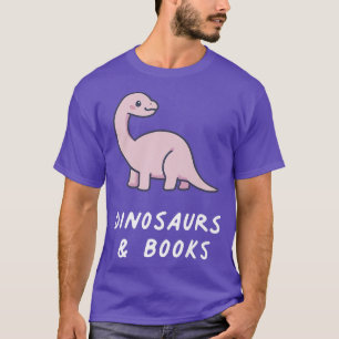 Dinosaurs & Books Kawaii Lover Anime Pastel Goth A Tシャツ