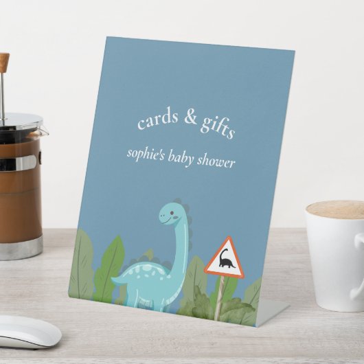 Dinosaurs Crossing, Baby Shower Cards & Gift 台座サイン (インサイチュ)