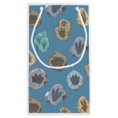 Dinosaurs Crossing, T-rex Baby Shower スモールペーパーバッグ (裏面)