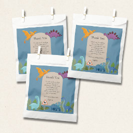 Dinosaurs Crossing, T-rex Baby Shower フェイバーバッグ