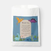 Dinosaurs Crossing, T-rex Baby Shower フェイバーバッグ (正面)