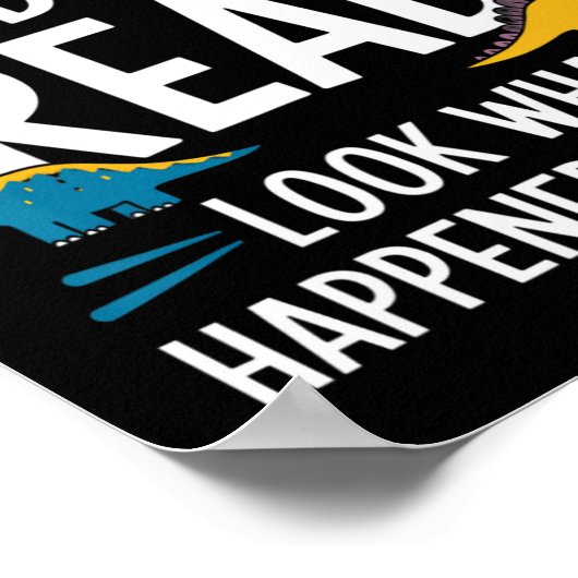 Dinosaurs Didn’t Read Funny Teacher Kids  ポスター (角)