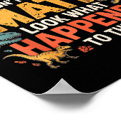 Dinosaurs Didn't Learn Math Funny Design For Kids  ポスター (角)