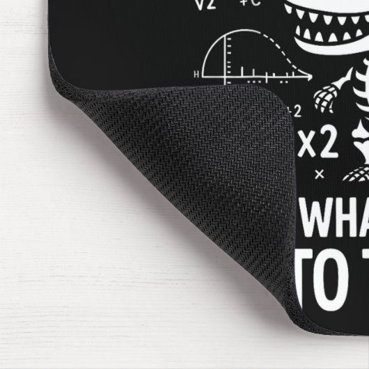 Dinosaurs Didn't Learn Math Funny Math Teacher Stu マウスパッド (コーナー)