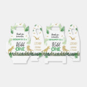 Dinosaurs First Birthday Party Wild One フェイバーボックス (折り畳みなし)