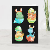 Dinosaurs Hatch Out Of Easter Eggs  カード (正面)