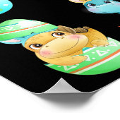 Dinosaurs Hatch Out Of Easter Eggs  ポスター (角)