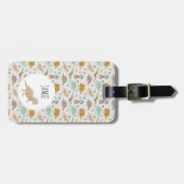 Dinosaurs Kids Boho Dinosaur Custom Name ラゲッジタグ (正面横)