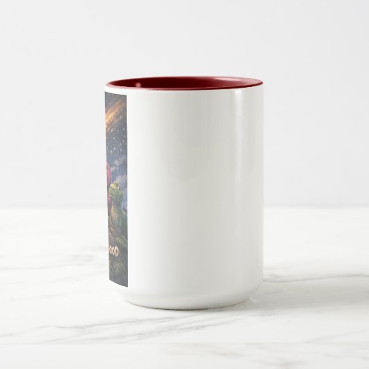 Dinosaurs Looking Up at Incoming Meteor マグカップ (中央)