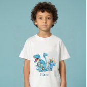 Dinosaurs personalized name ベビーTシャツ