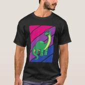 Dinosaurs Pride Bisexual Flag LGBTQ Proud Ally Pri Tシャツ (正面)