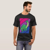 Dinosaurs Pride Bisexual Flag LGBTQ Proud Ally Pri Tシャツ (正面フル)