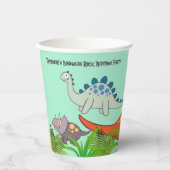 Dinosaurs Rock Birthday Party 紙コップ (正面)