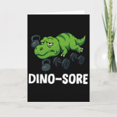 Dinosore Funny T-rex Gym Workout  カード (正面)