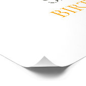 DINOSUAR誕生日Tレックス、金ゴールド ポスター (コーナー)