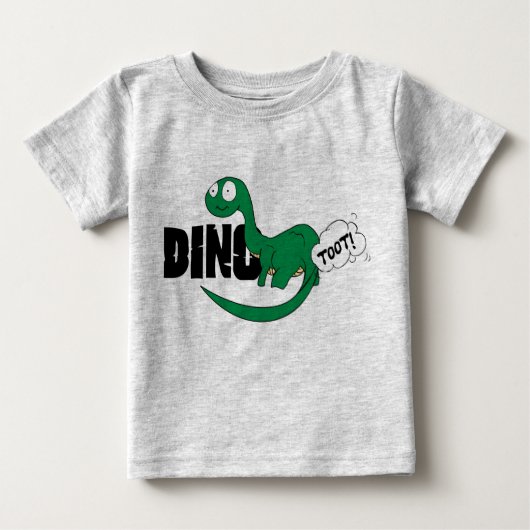 DinoToot：ブロンベビー ベビーTシャツ (正面)