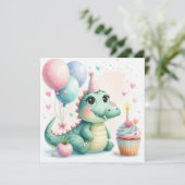 Dinozaur誕生日カード (スタンド正面)