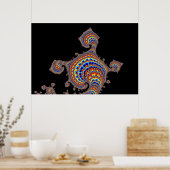 Dinozaur – フラクタルアート ポスター (キッチン)