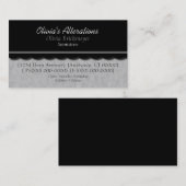 Dinty Diva名刺、ソフトグレー 名刺 (正面/裏面)