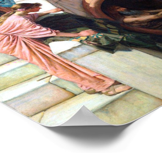 Diogenes 1882年John William Waterhouse著 ポスター (角)