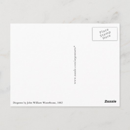 Diogenes by John William Waterhouse ポストカード (裏面)