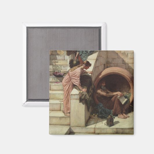 Diogenes by John William Waterhouse マグネット (正面/裏面)