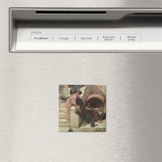 Diogenes by John William Waterhouse マグネット (インサイチュ (食洗機))