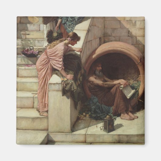 Diogenes by John William Waterhouse マグネット (正面)