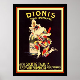 Dionis Gran Spumante Vintage Ad Poster 12 x 16 ポスター