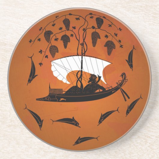 Dionysusおよびイルカのコースター コースター (正面)