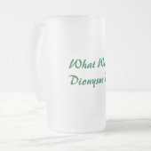 Dionysusは何をしますか。 曇らされたビールのジョッキ フロストグラスビールジョッキ (正面左)