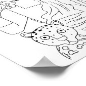 Dionysusカラーリングページプリント ポスター (角)