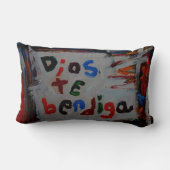 diosのteのbendigaの抽象芸術の枕 ランバークッション (裏面)