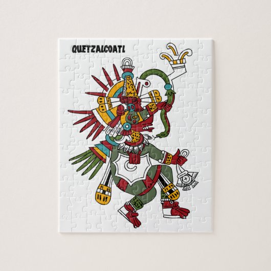 Dios Azteca  Quetzalcóatl ジグソーパズル (縦)
