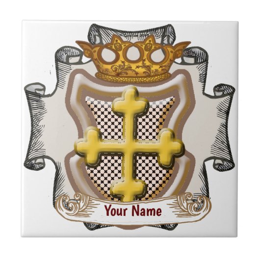 Dios Cross Surname タイル (正面)